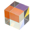 25x25mm Color Combination Optical Cross Splitter Prism Square Cube Teaching Tool