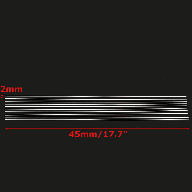 10pcs 2mmx45cm Aluminium Low Temperature Welding Brazing Rod for All AL Parts
