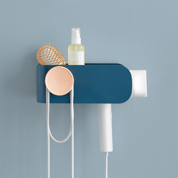 Xiaomi MIJOY Multi-function Plastic Hair Dryer Rack Multi-layer Winding Toilet Bathroom Storage Rack No Drilling Hole Dry Draining Bottom