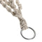 4 Legs Handmade Crude Cotton Flower Pot Decorations Hanging Basket Plant Hanger Rope with Iron Coils
