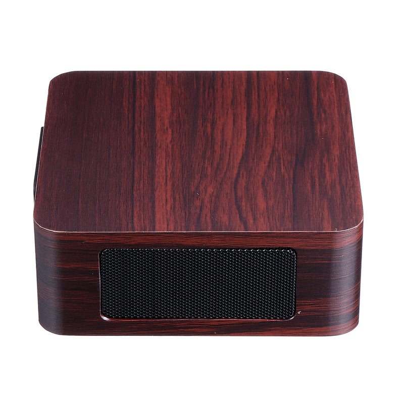 Q1A Portable Wooden Wireless bluetooth Speaker Double Drivers Stereo Light Speaker