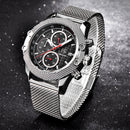 BENYAR 5109M Fashion Men Watch Chronograph 3ATM Waterproof Stainless Steel Strap Quartz Watch