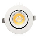 5W 12W Dimmable LED COB Ceiling Down Lamp Adjustable Spot Light Mount Fixture