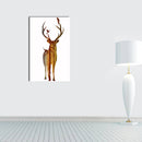Miico Hand Painted Oil Paintings Simple Style Male Deer B Wall Art For Home Decoration Painting