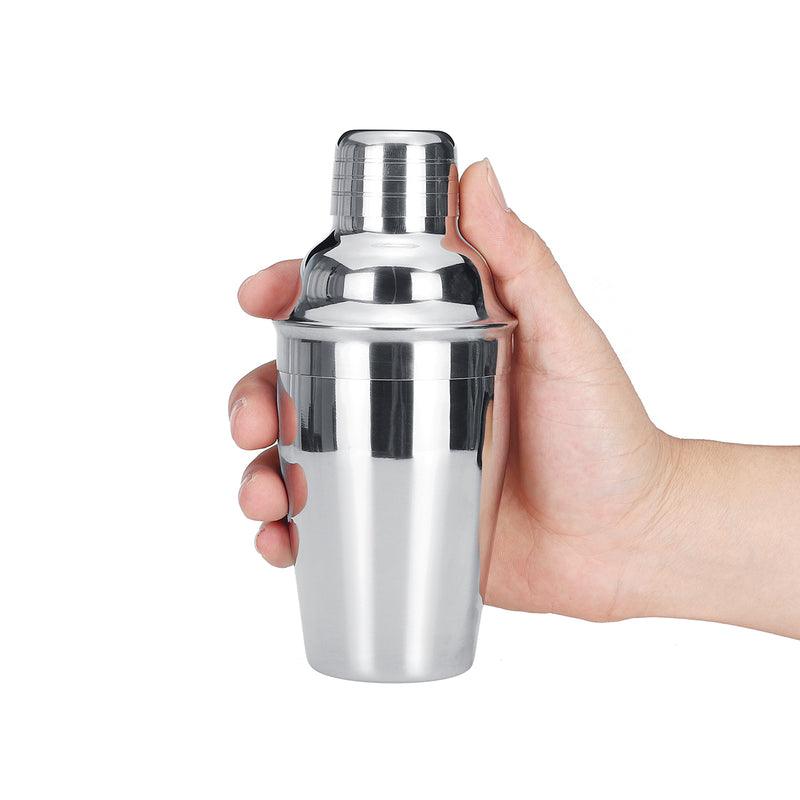 350ML Cocktail Shaker Mixer Maker Drink Stainless Steel Home Bar Bartender Silver