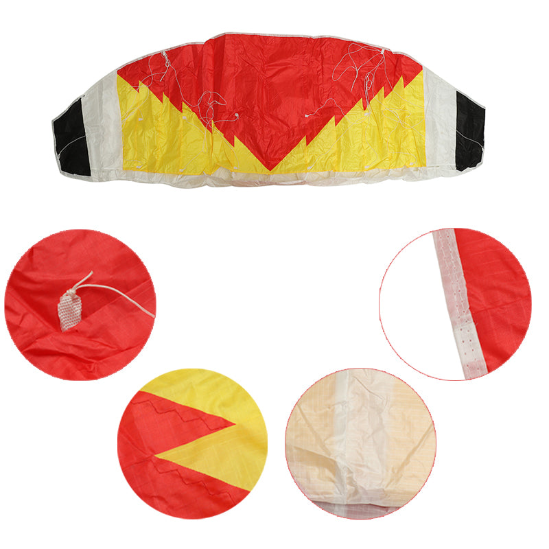 2-Line Parafoil Stunt Kite 0.7 x 2m Parachute Sail/Surfing Beach Nylon Fabric