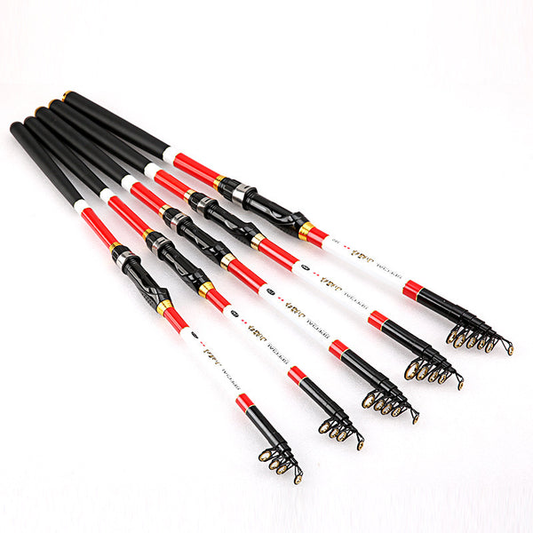 ZANLURE 2.1m/2.4m/2.7m Carbon Fiber Fishing Rod Telescopic Fishing Pole Fishing Tackle Sea Rod