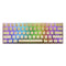 108 Key PBT OEM White Pudding Keycap Translucent Key Caps for Mechanical Keyboard