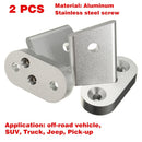 Wind Shield Driving Light Mount Brackets Clamps Lamp Holder Kit 07-15 For Jeep Wrangler