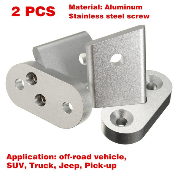 Wind Shield Driving Light Mount Brackets Clamps Lamp Holder Kit 07-15 For Jeep Wrangler