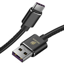 DUX DUCIS 5A QC3.0 Type-C Leather Data Cable for Huawei Supercharge 1m/3.33ft