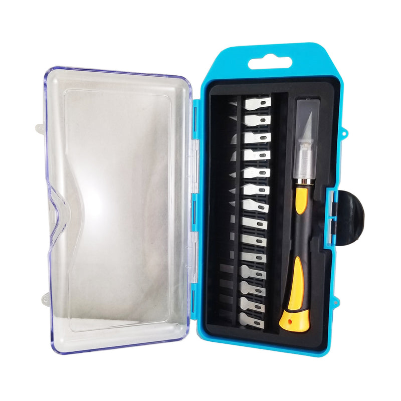 Sender Asia Multi-Purpose Precision Carving Tool Set Anti Slip Rubber Handle Cutting Blade Set Cutter for Craft Hobby DIY Work