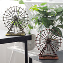 Retro Metal The London Eye Ferris Wheel Ornament England Building Home Office Creative Desktop Decorations Model Souvenirs Gifts