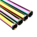 304 Stainless Steel Drinking Metal Straw Rainbow Multi-Colored Straw Reusable Drink Straw Drinks Cocktail Stirrer