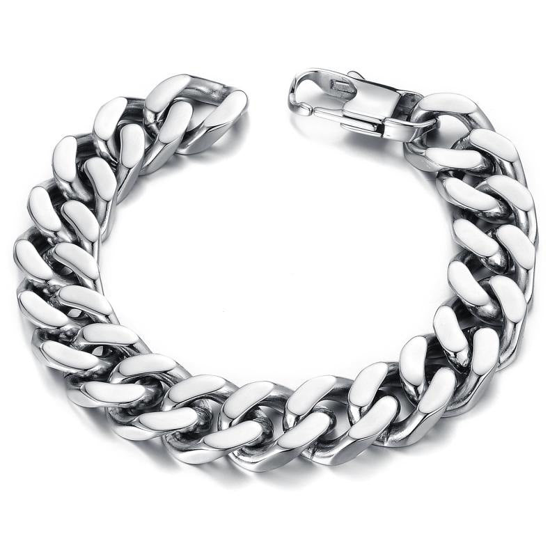 Titanium Steel Cuban Stainless Steel Male Bracelet