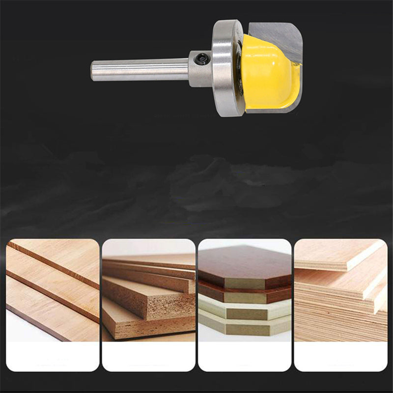 1/4 Inch Shank Top Bearing Flush Router Bit Milling Cutter Round Bottom Woodworking Tool