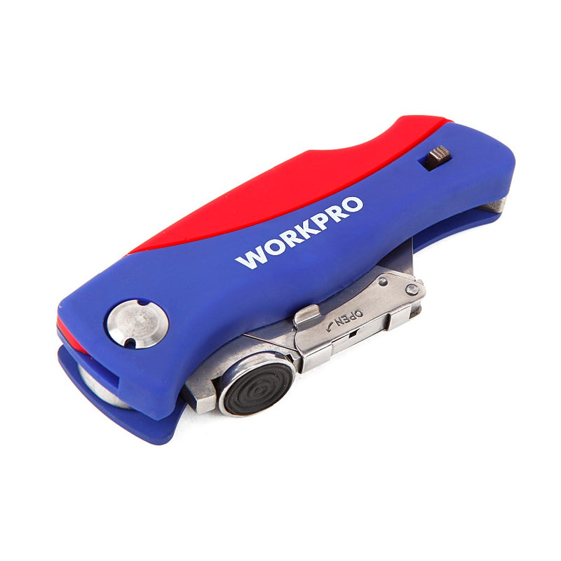 WORKPRO Folding Cutter Pipe Cutter Electrician Cable Cutter Security Tool Plastic Handle Cutter