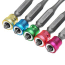 Broppe 10pcs 100mm Magnetic PH2 Screwdriver Bit ABS Ring 1/4 Inch Hex Shank Drywall Screwdriver