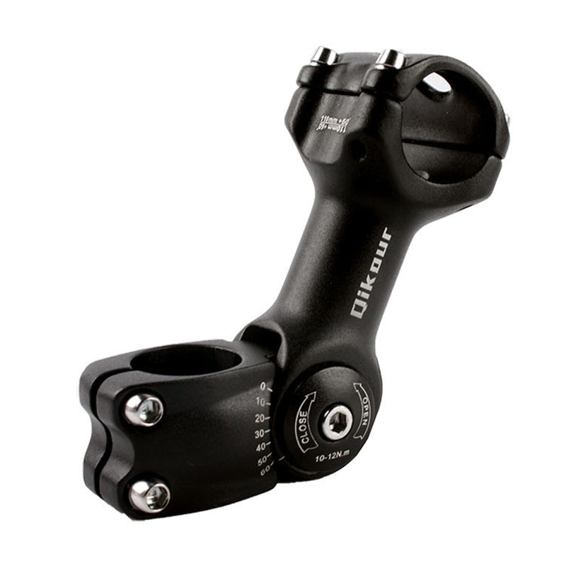 Qikour 25.4/31.8mm 60 Adjustable Bike Stem Riser Road Mountain Bicycle Cycling Accessories
