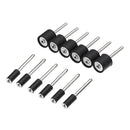 12pcs 1/8 Inch Shank Sanding Drum 12.7mm 6.3mm Rubber Mandrel Mini Drill Dremel Rotary Tool Accessories
