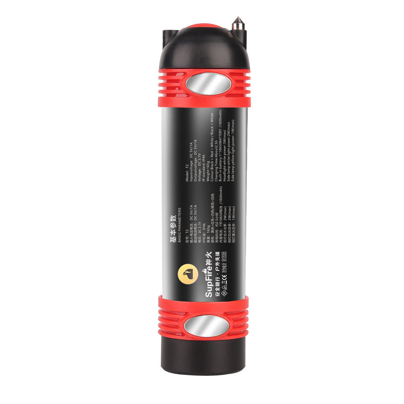 SupFire T3 XPE+Jinyuan2835 6Modes Camping Light Outdoor Waterproof USB Rechargeable 18650 Flashlight Work Light
