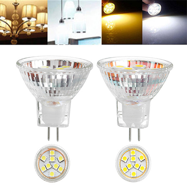 MR11 1.2W SMD5050 9LEDs 90LM Warm White Pure White Light Bulb DC12V