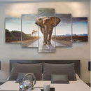 5pcs Large Abstract Elephant Print Art Picture Home Wall Decor Paintings Unframed For Room Decorations