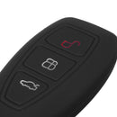 Silicone 3-Button Remote Key Fob Case Cover for FORD FOCUS MONDEO KUGA FIESTA FUSION