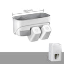 Creative Toothbrush Holder Magnetic Adsorption Inverted Cup Wall Mount Toothpaste Squeezer Family Set