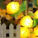 20LED Rose Flower Fairy String Light Wedding Garden Party Xmas Christmas Decor