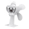 4 Blade Heat Powered Wood Stove Fan White For Wood Burner Fireplace Eco Fan