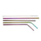 304 Stainless Steel Drinking Metal Straw Rainbow Multi-Colored Straw Reusable Drink Straw Drinks Cocktail Stirrer