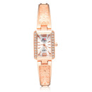 SOXY 0123 Rose Gold Case Rectangle Dial Design Ladies Bracelet Watch Fashion Style Quartz Watch