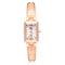 SOXY 0123 Rose Gold Case Rectangle Dial Design Ladies Bracelet Watch Fashion Style Quartz Watch
