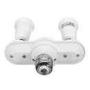 E27 Double Head Infrared PIR Motion Sensor LED Light Lamp Bulbs Holder Socket AC110-240V