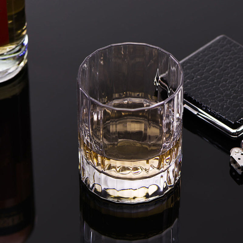 Circle Joy CJ-JB03 2PCS / Set Whiskey Glass 335ml Lead-free Crystal W-ine Glass Water Cup Driking Tools