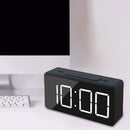 Small Mini Digital Alarm Clock for Travel with LED Time or Temperature Disp
