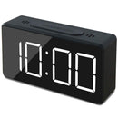 Small Mini Digital Alarm Clock for Travel with LED Time or Temperature Disp