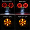 License Plate LED Brake Dual Tail Turn Signal Lights For Bobber Cafe ATV Chopper