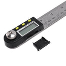 0-200mm Digital Angle Ruler Stainless Steel Electronic Angle Meter Electron