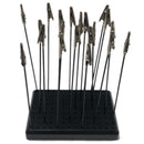 9x14 Holes Painting Stand Base with 20Pcs Metal Alligator Clip Stick for Gu