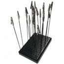 9x14 Holes Painting Stand Base with 20Pcs Metal Alligator Clip Stick for Gu