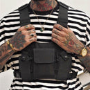 Radio Walkie Talkie 3 Pocket Chest Pack Bag Harness with Zipper for Motorol