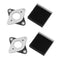 2Pcs 53.8*53.8mm NEMA17 Stepper Motor Vibration Shock Absorber Damper with Black Heat Sink for 3D Printer CNC Part