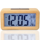 Digital Alarm Clock, Battery Operated Long Battery Life Alarm Clock, Back L