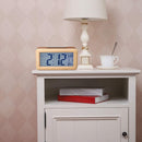 Digital Alarm Clock, Battery Operated Long Battery Life Alarm Clock, Back L