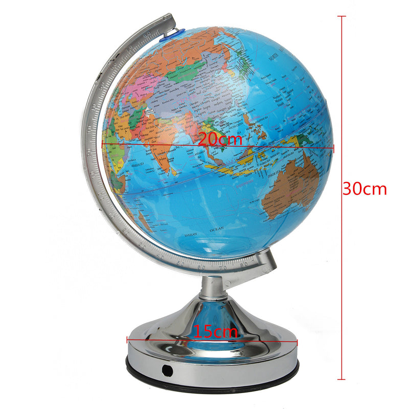 Electronic Illuminated Ocean World Earth Globe Rotating Night Light Desktop Decorations