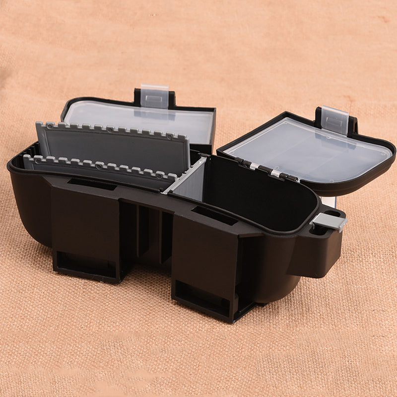 LEO 24*8*10CM ABS Multifunctional Fishing Box Portable Fishing Bait Tackle Storage Waist Carrier