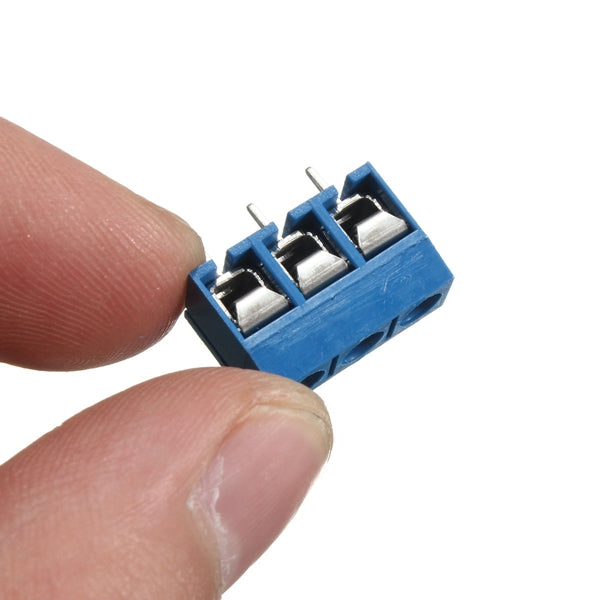 30pcs 5mm KF-301 3 Pin PCB Mount Block Screw Terminal NF Connector