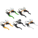 Pair 7/8inch 22mm CNC Motorcycle Brake Lever Master Cylinder Reservoir Universal